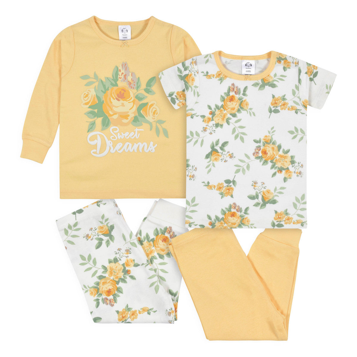 Set pijamas Gerber niña algodón conjunto dormir 12-60 meses-5T