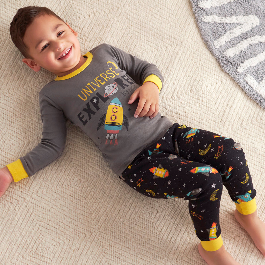 Set pijamas Gerber niño algodón conjunto dormir 12-60 meses-5T