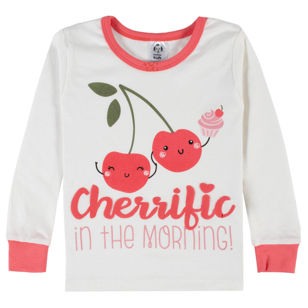 Pijama Gerber 4 piezas niño algodón blanco rojo 12 meses-24M