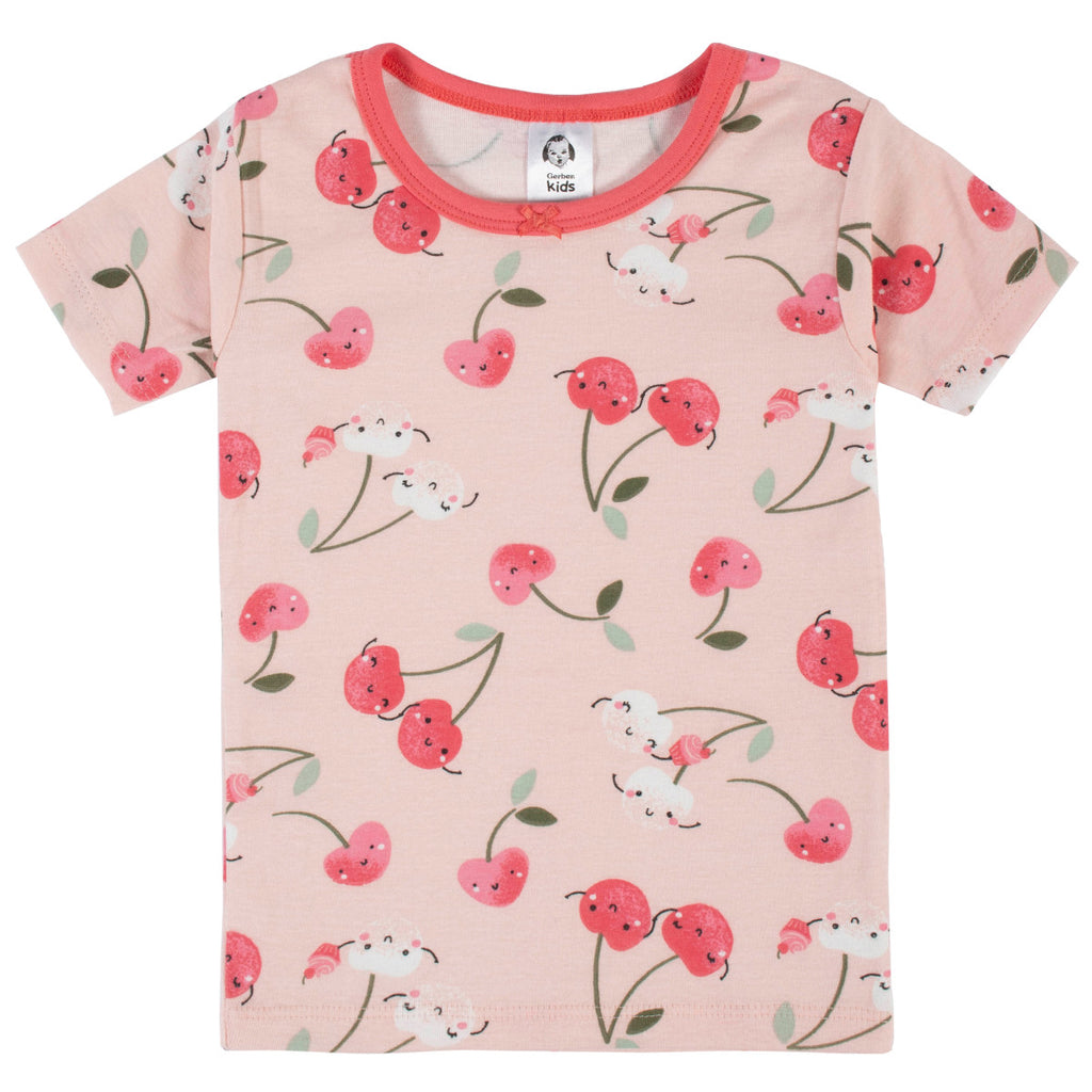 Pijama Gerber 4 piezas niño algodón blanco rojo 12 meses-3T