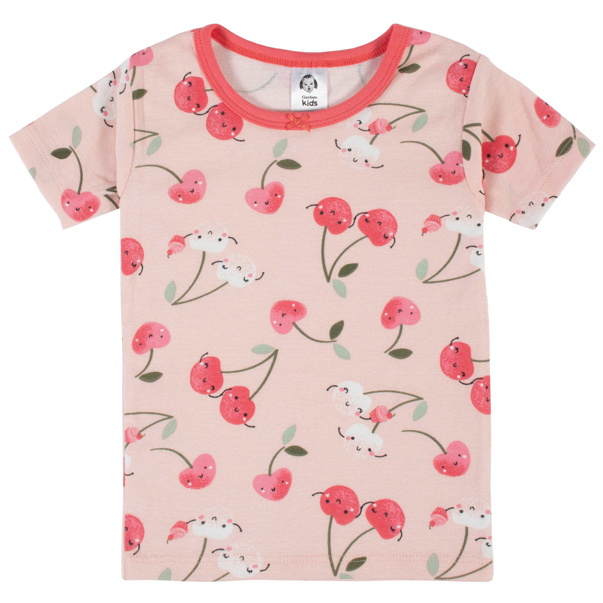 Pijama Gerber 4 piezas niño algodón blanco rojo 12 meses-3T