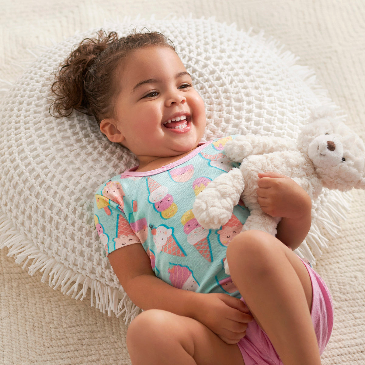 Pijama Gerber 4 piezas niña algodón rosa azul 12 a 24 meses-4T