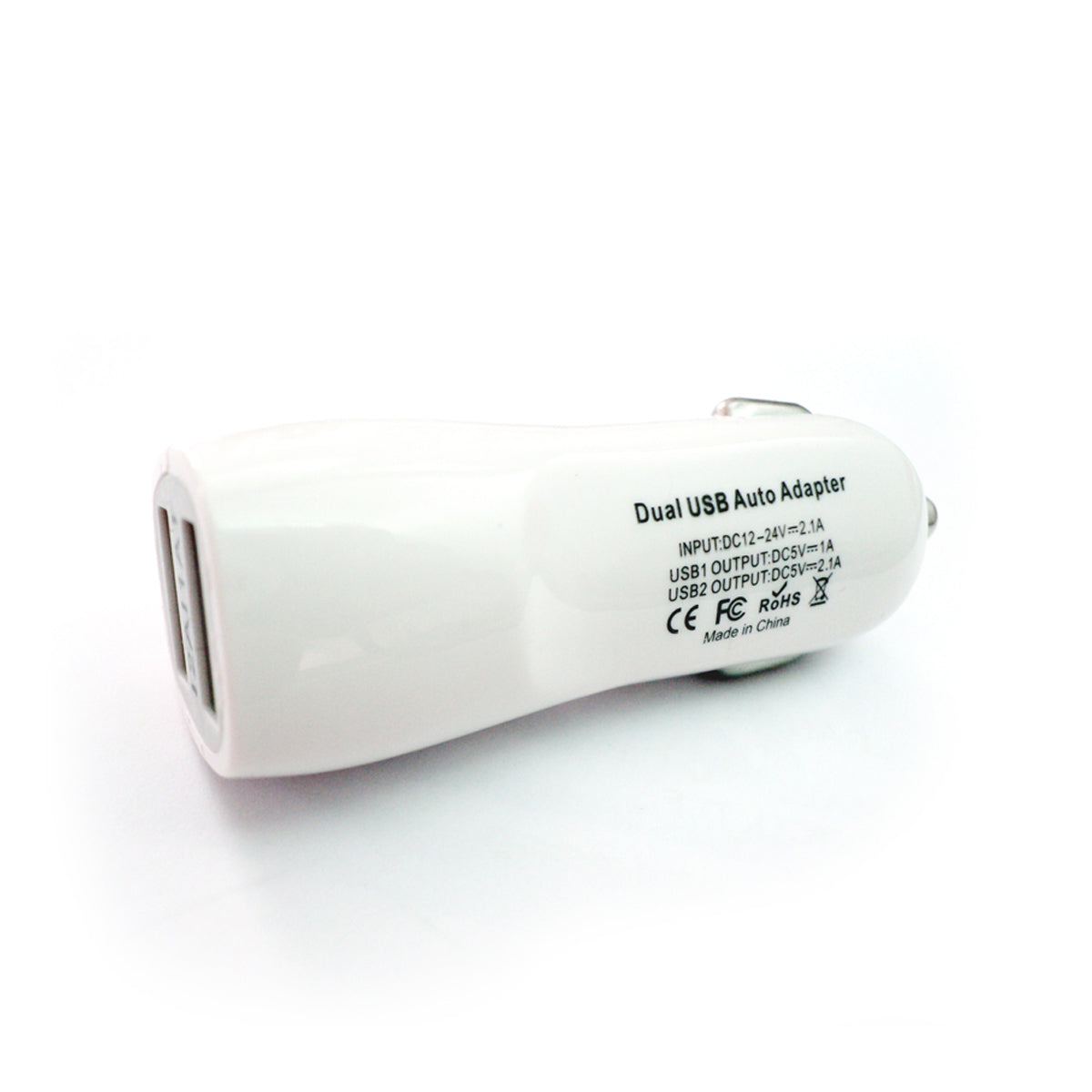 Cargador Para Auto Citric Plug In 2usb 2100 Mah - Blanco