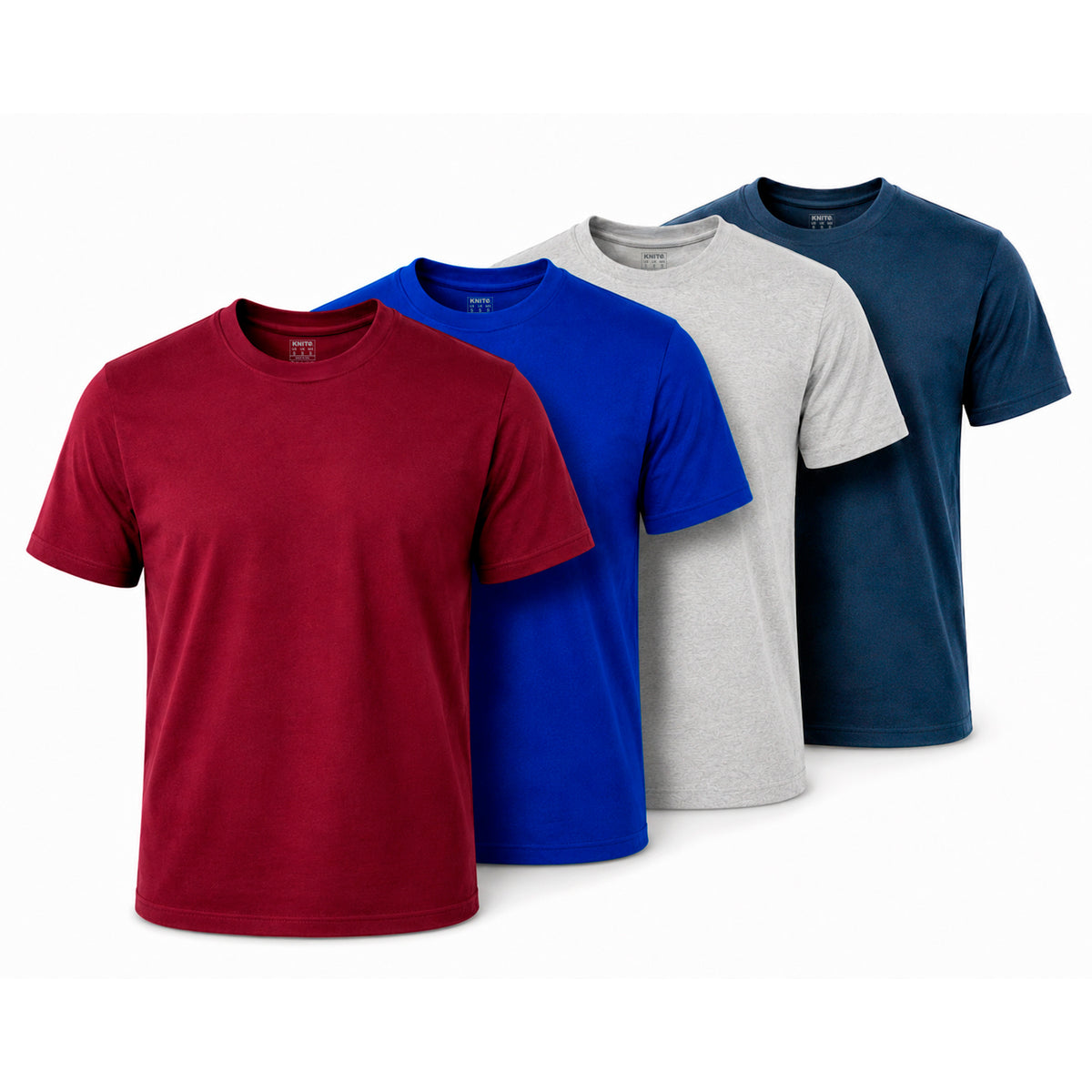 Playeras Hombre Algodon Basicas Paquete 4 Knite City Depth