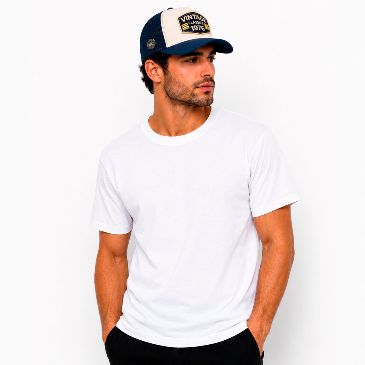 Playeras Hombre Algodon Basicas Paquete 4 Urban base Knite