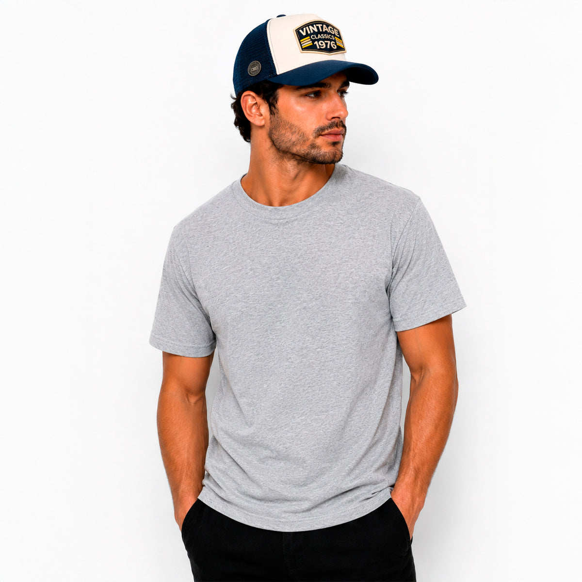Playeras Hombre Algodon Basicas Paquete 4 Urban base Knite