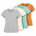 Playera Mujer Paquete 4 Algodon Natural Chic colores casual