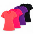 Playeras Mujer Algodon Basicas Paquete 4 Power pop Knite