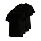 Paquete 4 Playeras Básicas Negras Knite