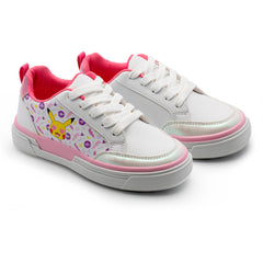 Tenis Pokémon niña Pikachu blancos con suela antideslizante
