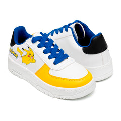 Tenis Pokémon niños Pikachu Yuyin blancos con suela antideslizante