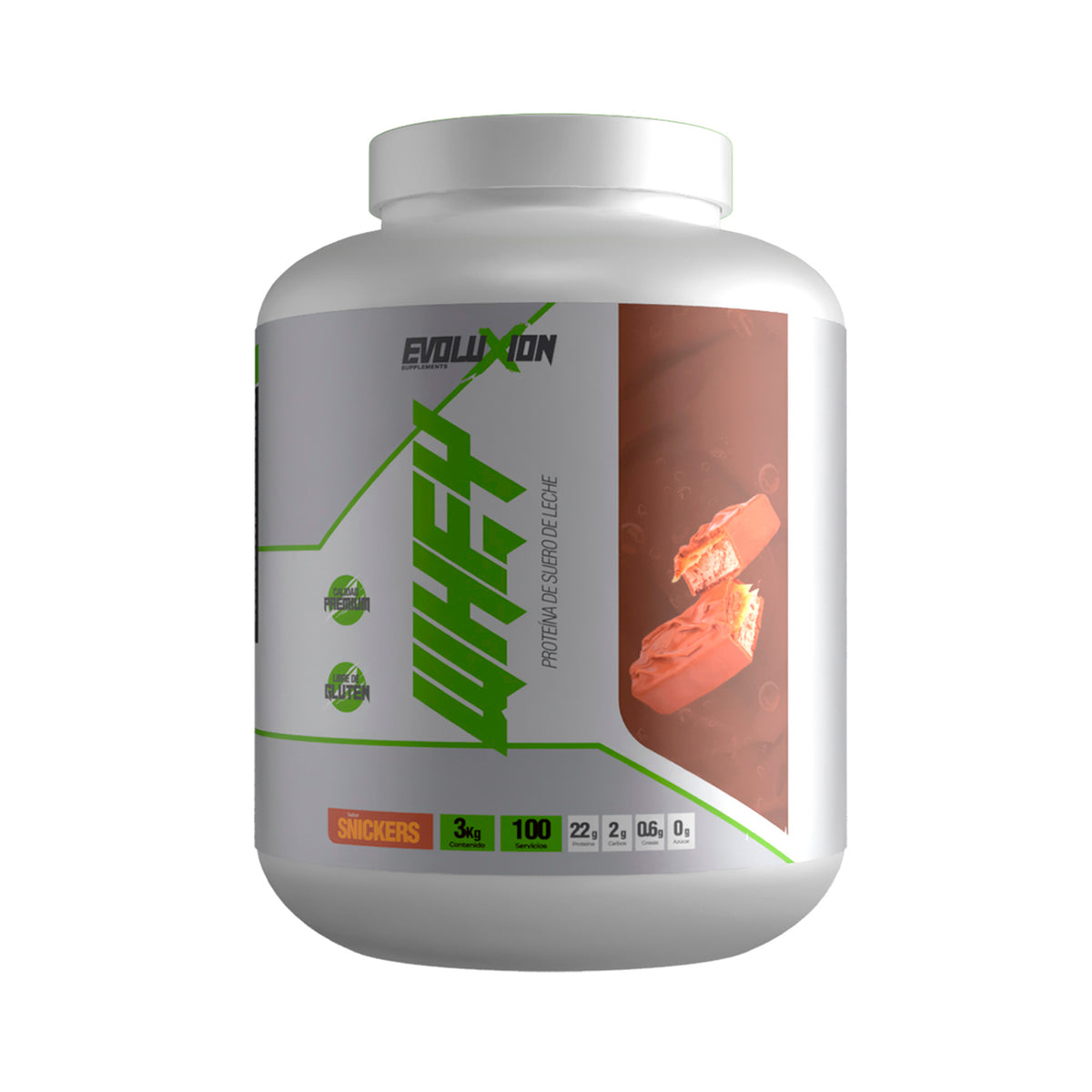 Proteína Whey Evoluxion 3kg Sabor Snickers