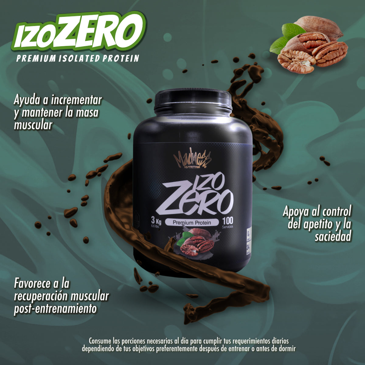 Proteína Isolate Madness 3kg Suero de Leche Suplemento