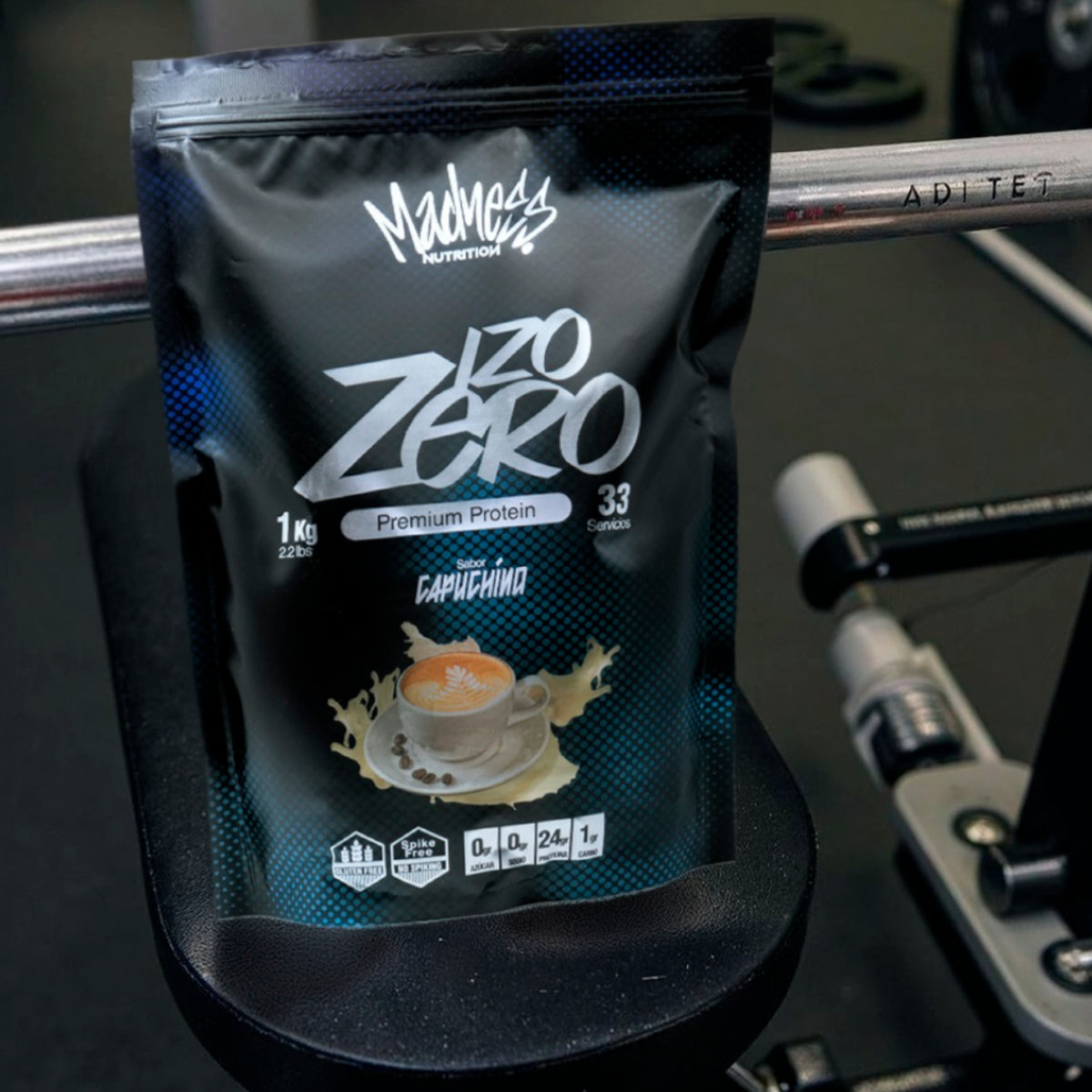 Costal proteina isolate Madness 1 kilo suplemento deportivo