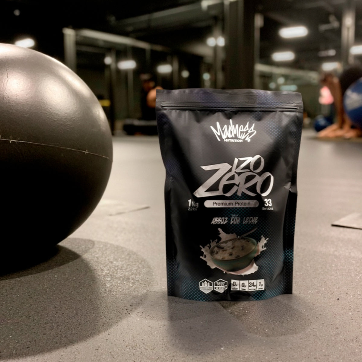 Proteína isolate Madness 1kg sabor capuchino suplemento premium