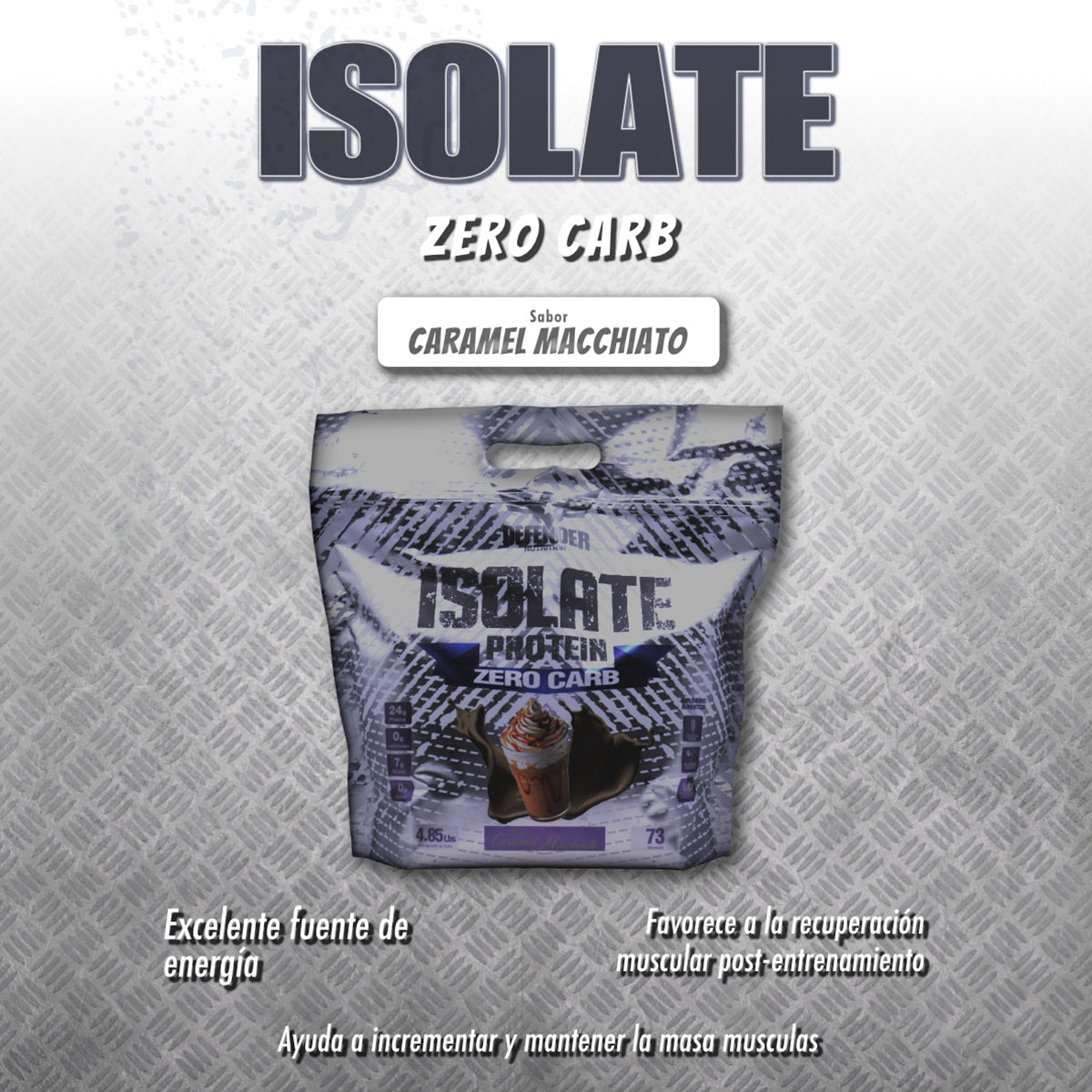Proteína Isolate Defender 2.20 KG Suplemento Levanta Músculo