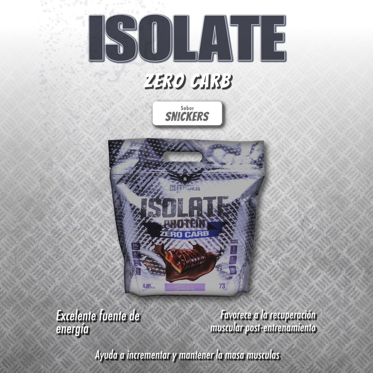 Proteína Isolate Defender 2.20 KG Suplemento Levanta Músculo