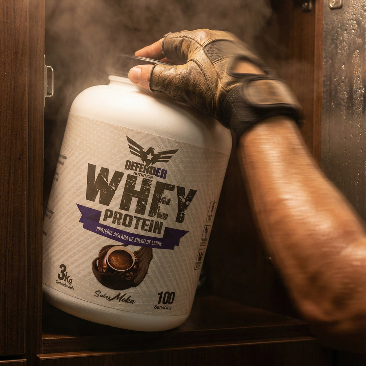 Proteina Whey Defender 3kg Suplemento Polvo Musculo