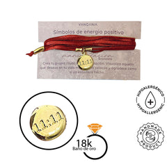Pulsera manifestación 11:11 de cuero varias vueltas Vangania-140