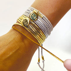 Pulsera manifestación 11:11 de cuero varias vueltas Vangania-140