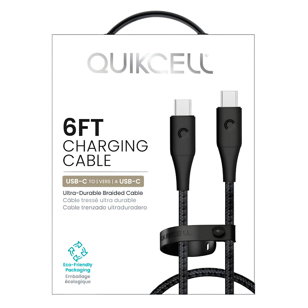 Cable USB C a Tipo C Quikcell Carga Rapida Datos 1.8m