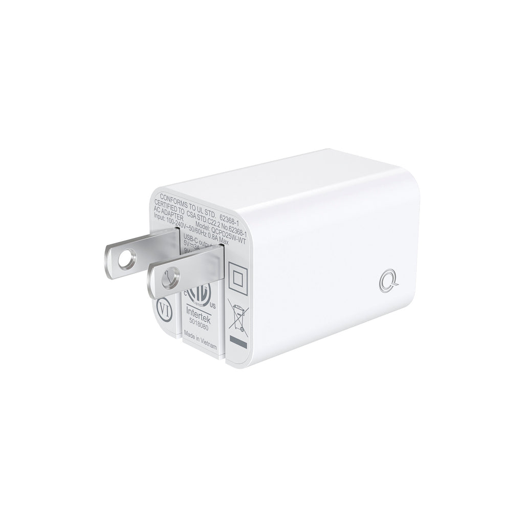 Cargador Quikcell PD 25W Tipo C Carga Rapida de Pared