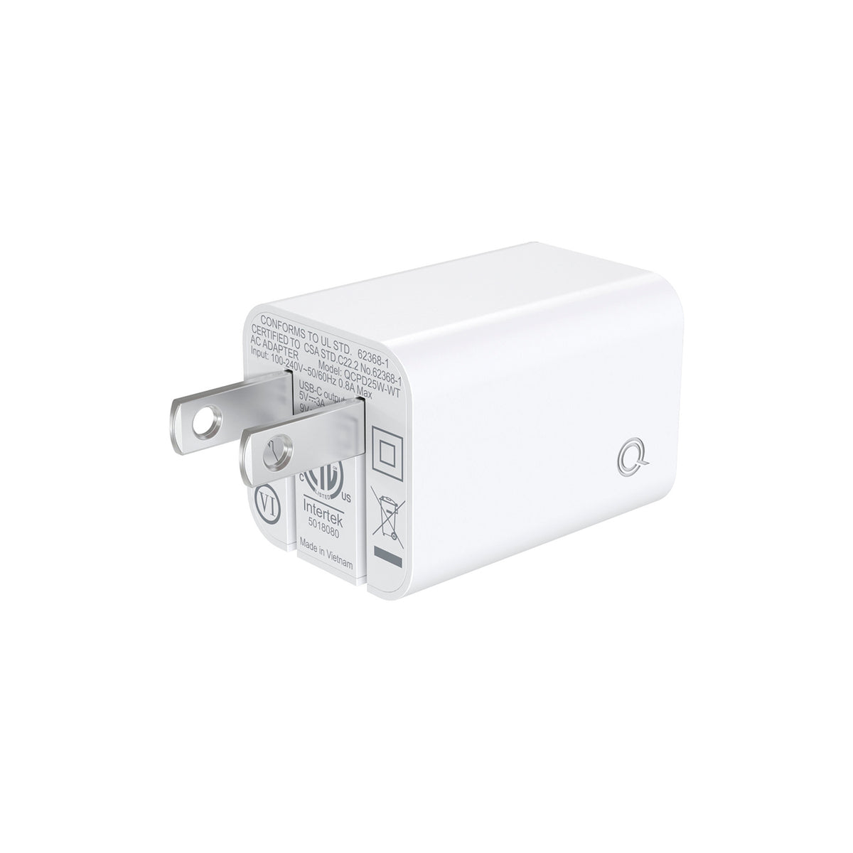 Cargador Quikcell PD 25W Tipo C Carga Rapida de Pared