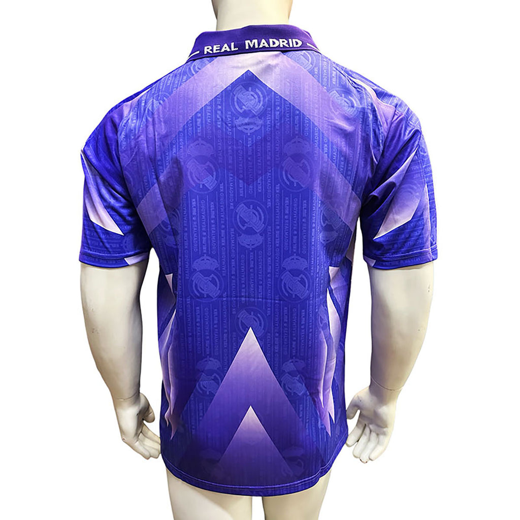 Jersey Kelme Retro Real Madrid Morada Manga Corta XL