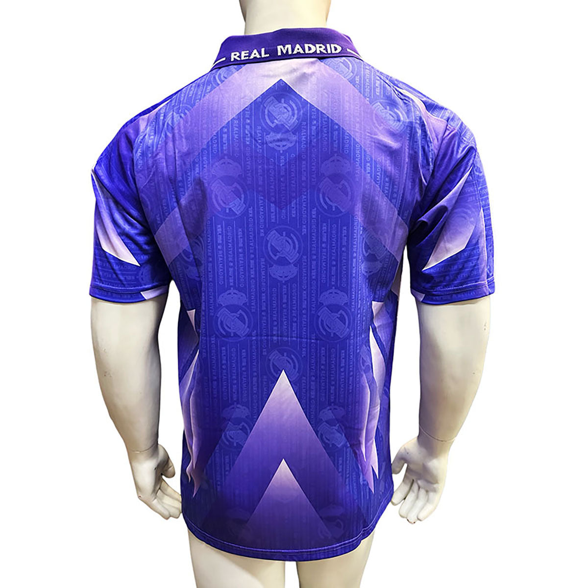 Jersey Kelme Retro Real Madrid Morada Manga Corta XL