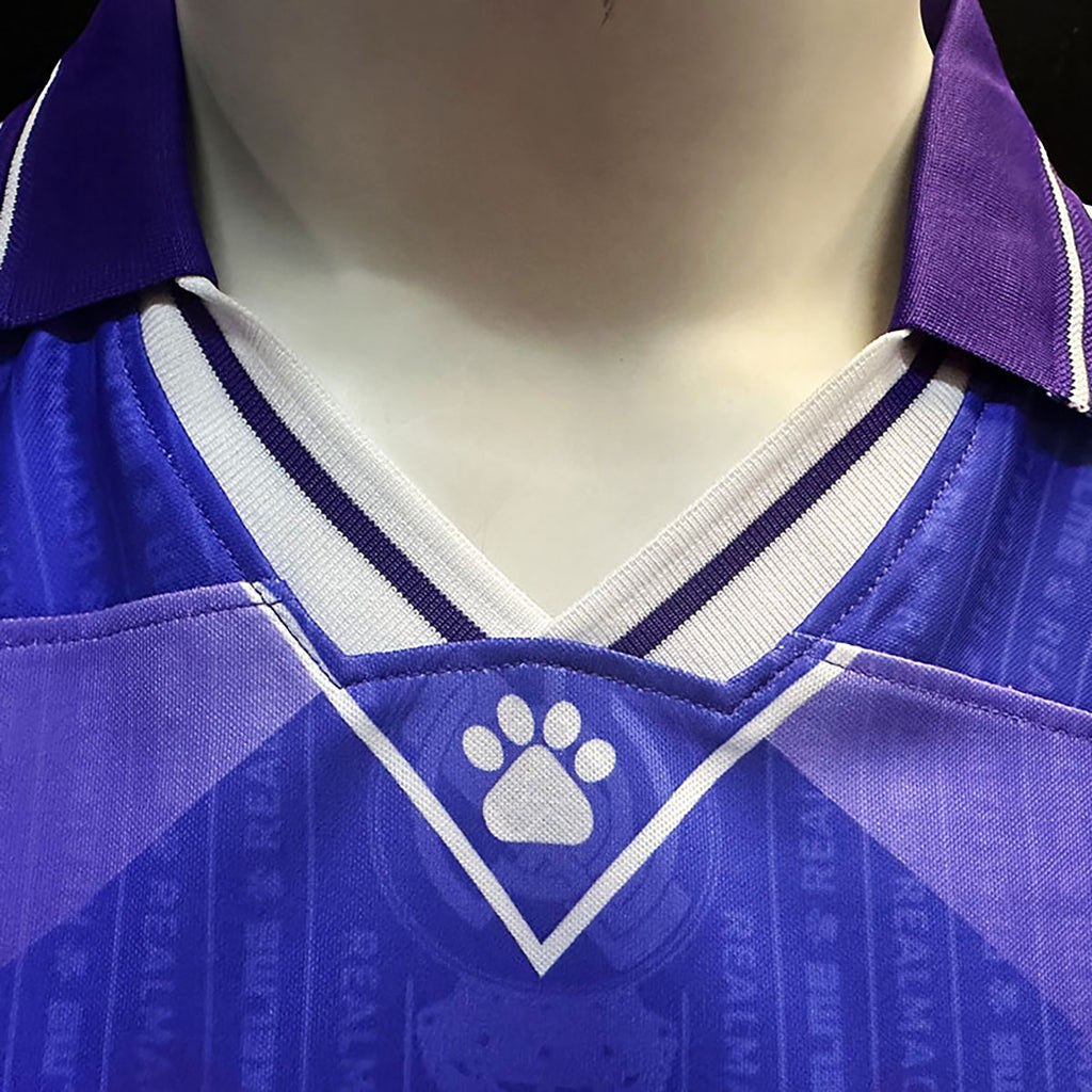 Jersey Kelme Retro Real Madrid Morada Manga Corta L