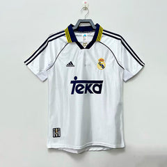 Jersey Real Madrid Local 90 00 Retro Blanco Adidas Hombre