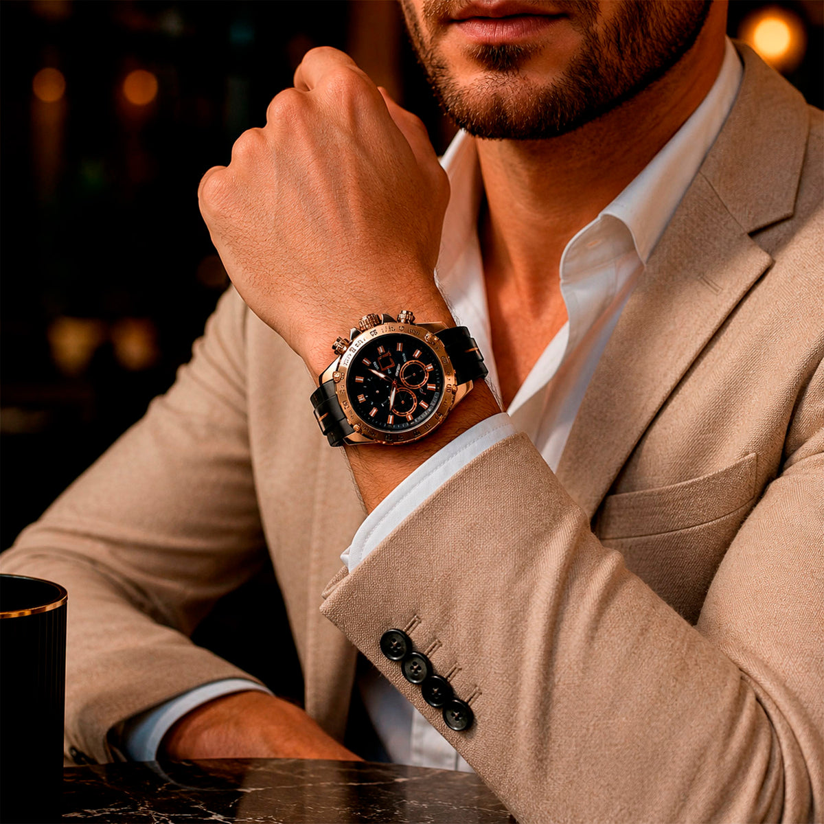 Reloj Hombres Knite Titan Chrono Casual Cronografo