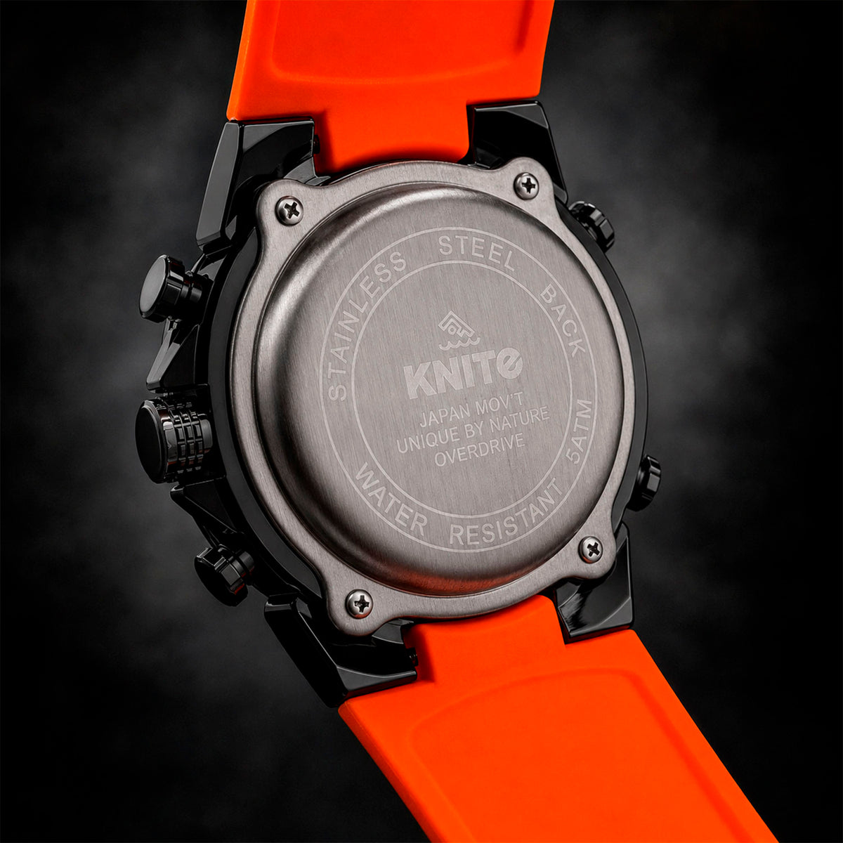 Reloj Hombre Knite Titan Chrono Black Cronografo Deportivo