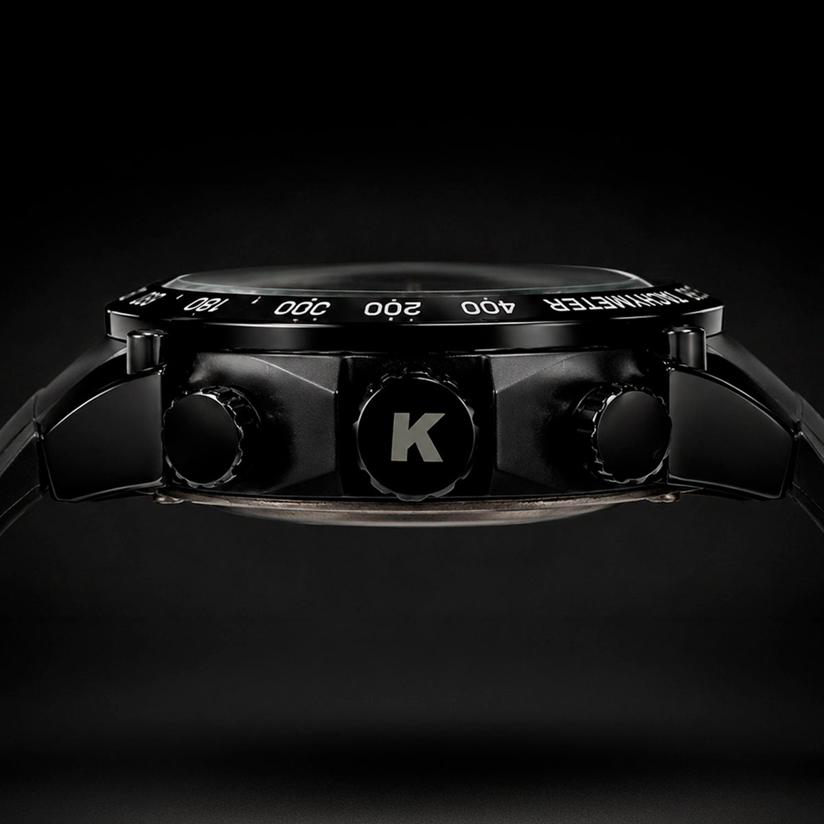 Reloj Hombre Knite Titan Chrono Black Cronografo Deportivo