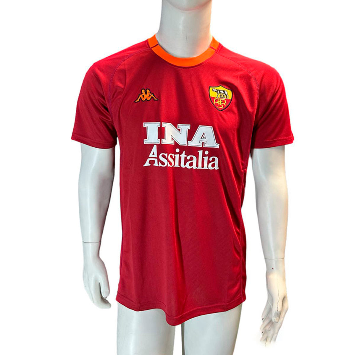 Jersey Kappa Retro Roma Local 2000/2001 ROJO OSCURO TALLA XL
