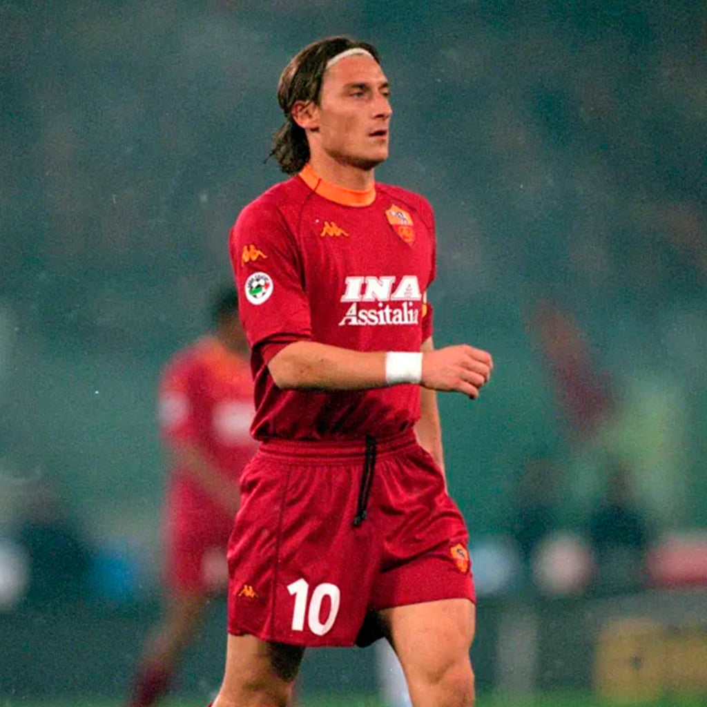 Jersey Kappa Retro Roma Local 2000/2001 ROJO OSCURO TALLA L