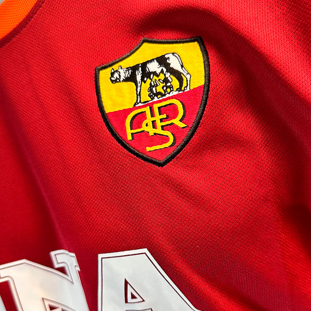 Jersey Kappa Retro Roma Local 2000/2001 ROJO OSCURO TALLA L