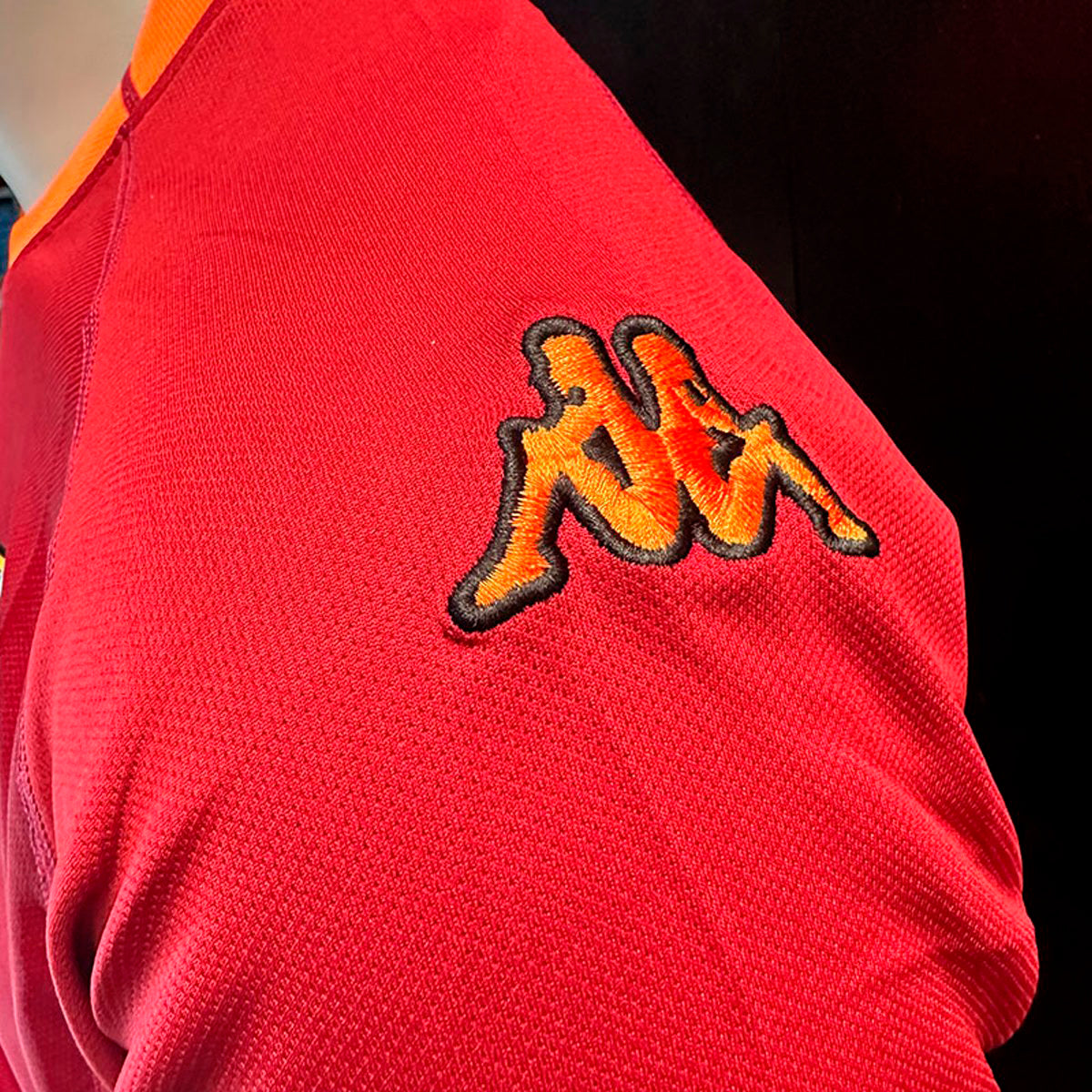 Jersey Kappa Retro Roma Local 2000/2001 ROJO OSCURO TALLA S