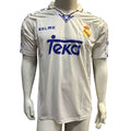 Jersey Kelme Retro Real Madrid Blanca Azul Manga Corta M