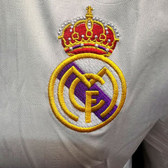 Jersey Kelme Retro Real Madrid Blanca Azul Manga Corta L