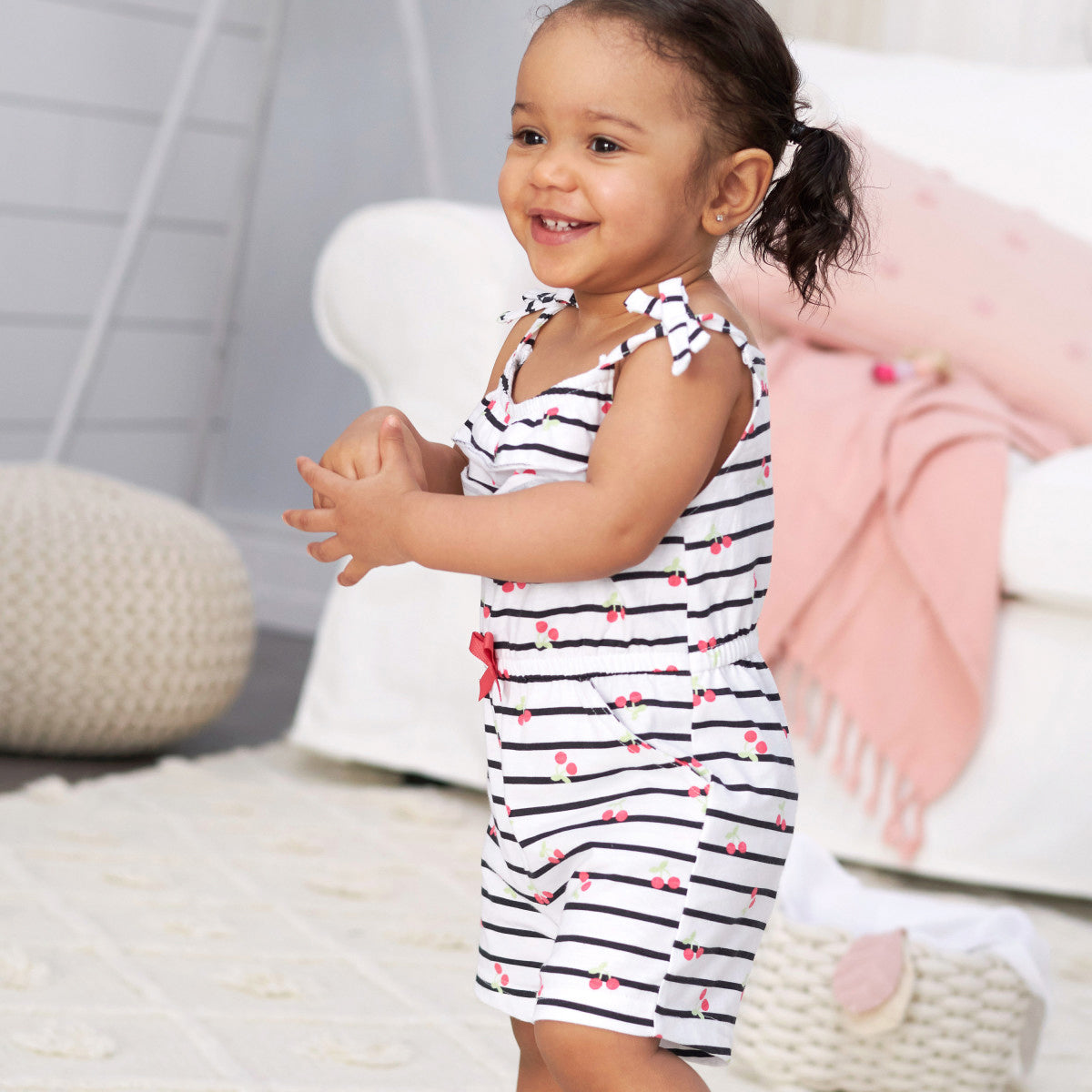 Romper Gerber set 2 piezas ropa verano niña algodón-3T