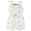 Romper Gerber blanco arcoiris bebé niña 12M a 5A algodón-3T
