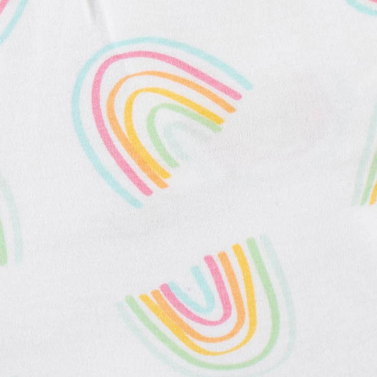 Romper Gerber blanco arcoiris bebé niña 12M a 5A algodón-2T