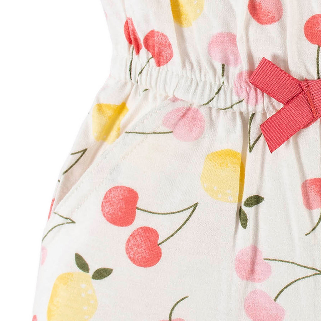 Romper Gerber Niña Blanco Frutas Verano Body Fresco-2T