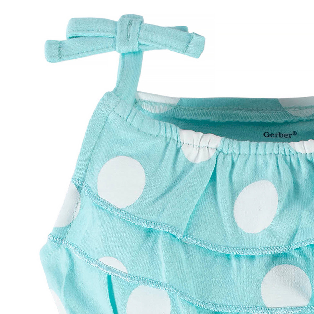 Romper Gerber azul bebé niña algodón certificado OEKO-TEX-4T