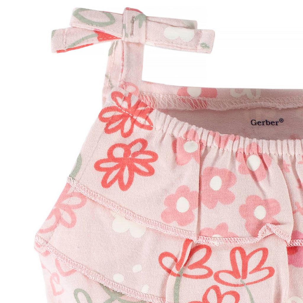 Romper niña Gerber rosa 2 a 5 años ropa infantil verano-2T