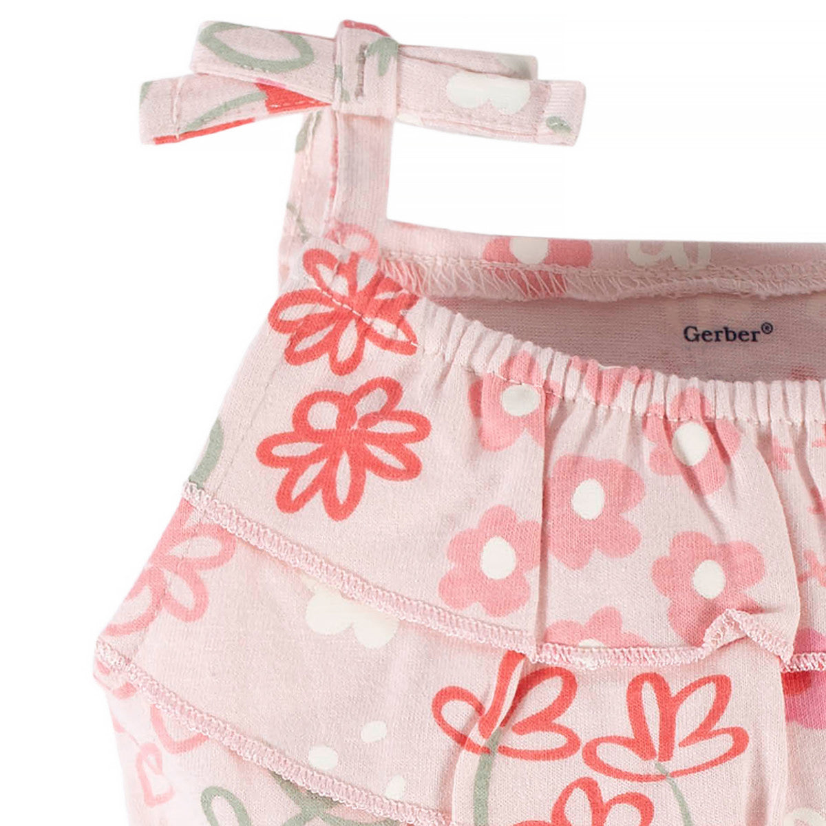 Romper niña Gerber rosa 2 a 5 años ropa infantil verano-4T