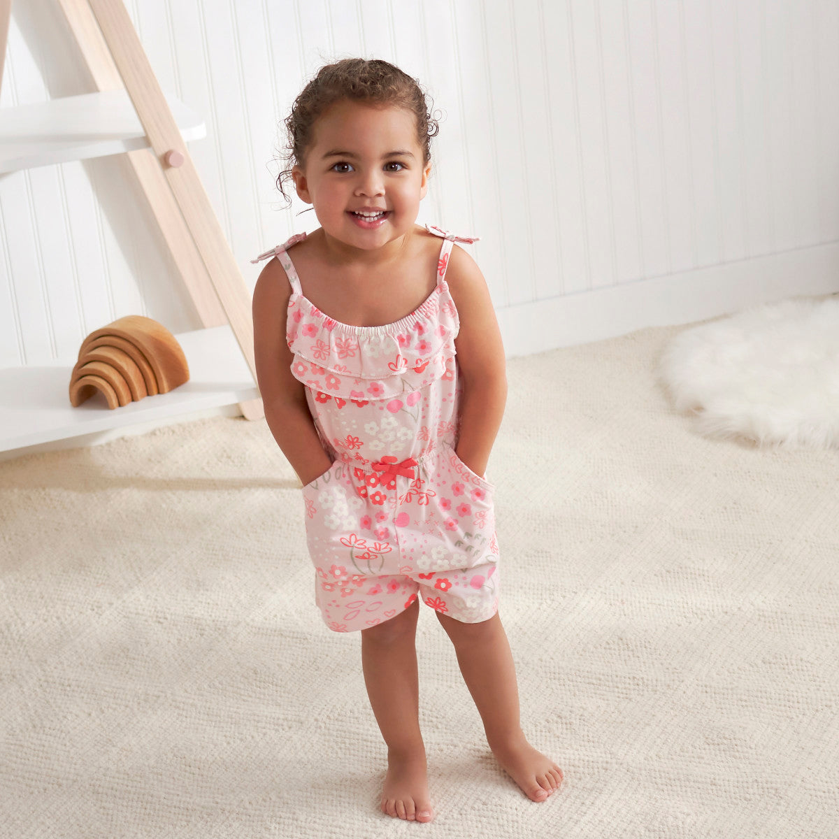 Romper niña Gerber rosa 2 a 5 años ropa infantil verano-2T