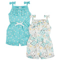 Romper Gerber bebé set 2 piezas azul cómodo algodón-3-6M