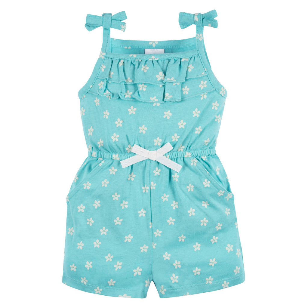 Romper Gerber bebé set 2 piezas azul cómodo algodón-6-9M